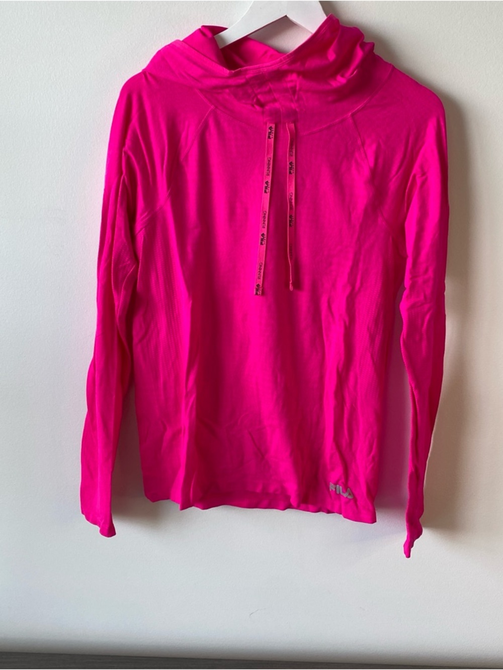 FILA Bright Pink Running Hoodie